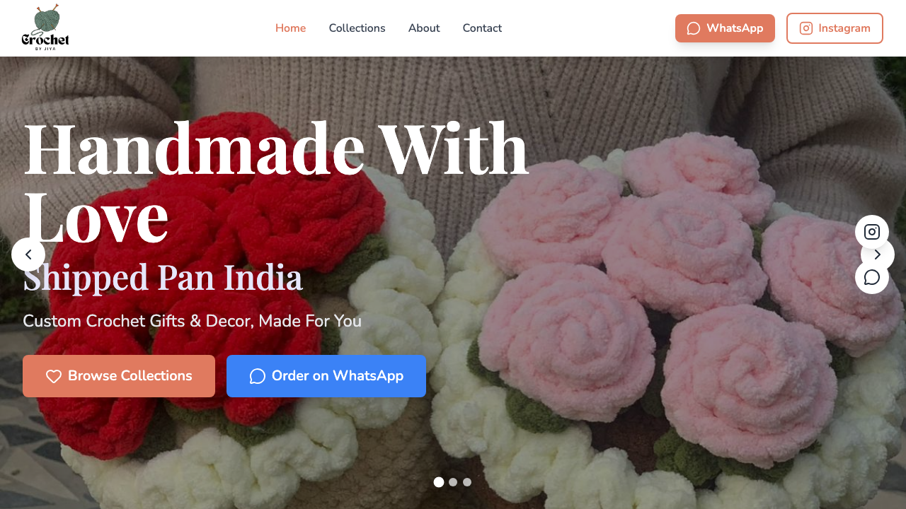 Crochet by Jiya website screenshot