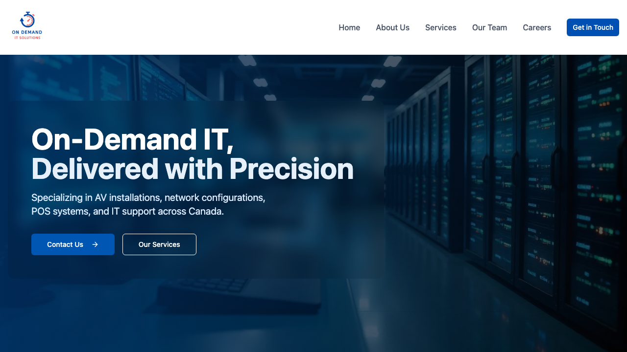 ODIT Solutions website screenshot