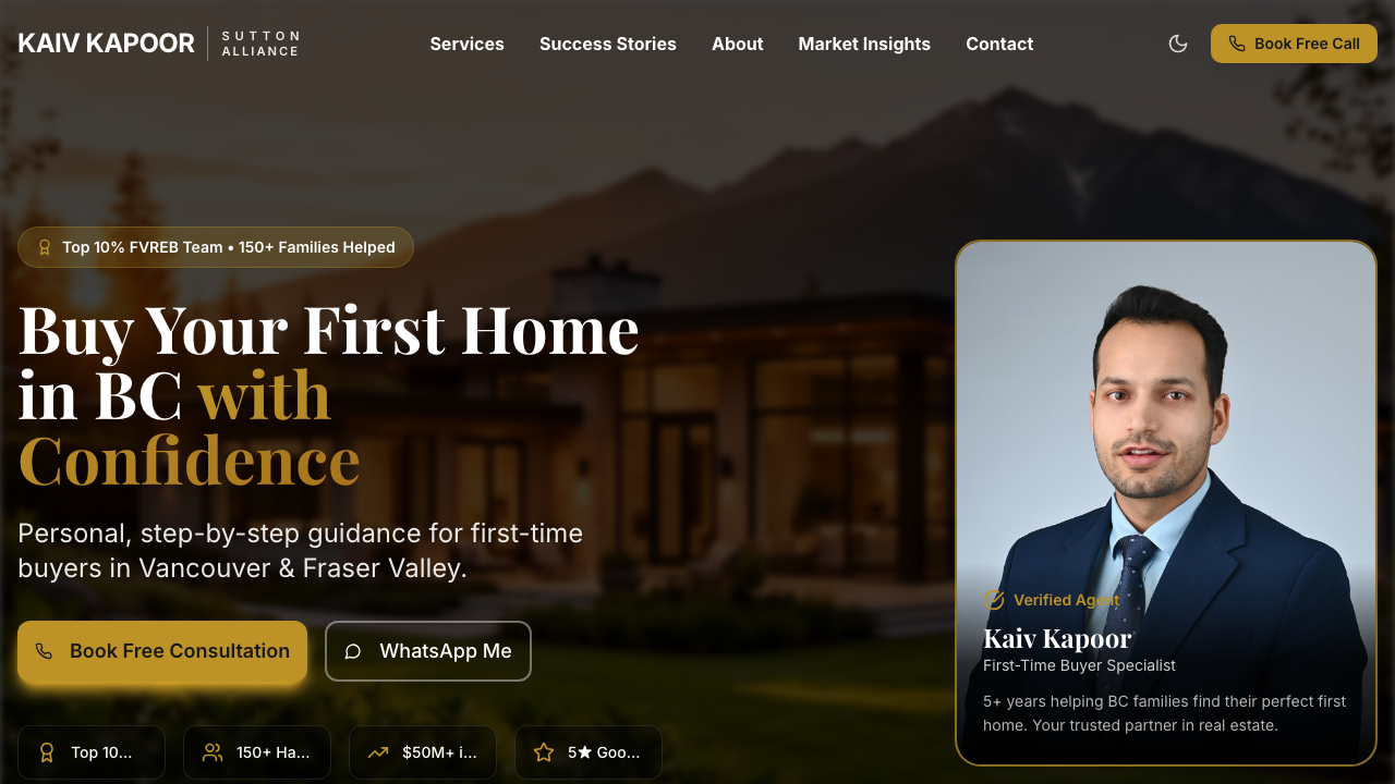 Realtor Kaiv website screenshot